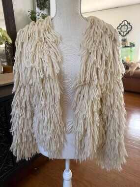 Shaggy Crochet Ladies Jacket